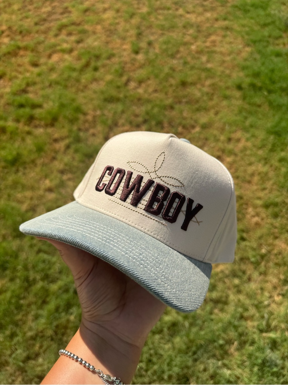 Cowboy denim - boutique trucker hat